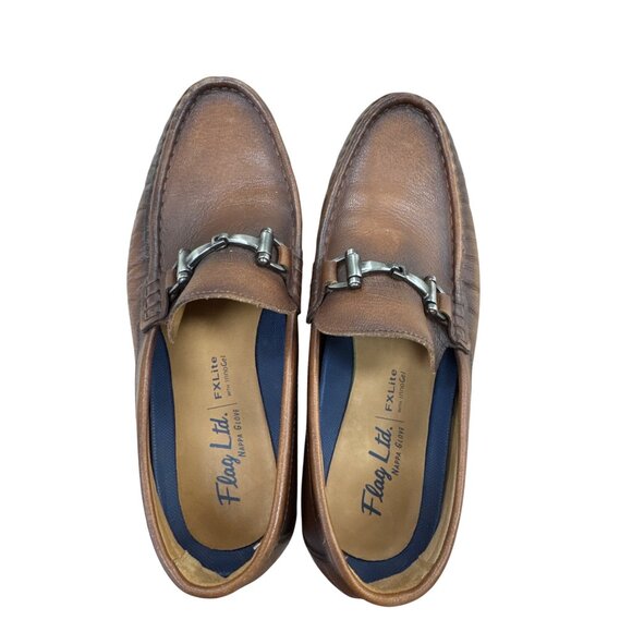 Flag LTD Nappa Glove mens brown leather loafers 8.5M SKU 7149 main image 2